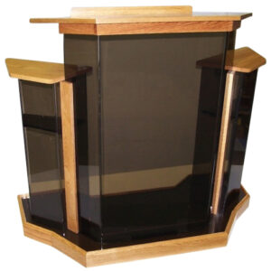 WS13 Wingstyle Acrylic Podium – Beautiful Church Lectern with Custom Etching