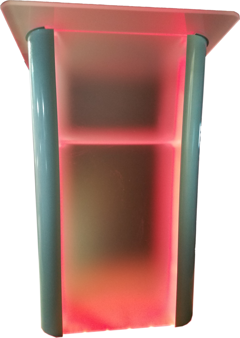 #C18 Frosted Contemporary Acrylic Podium Lighted - Curtis Products Group