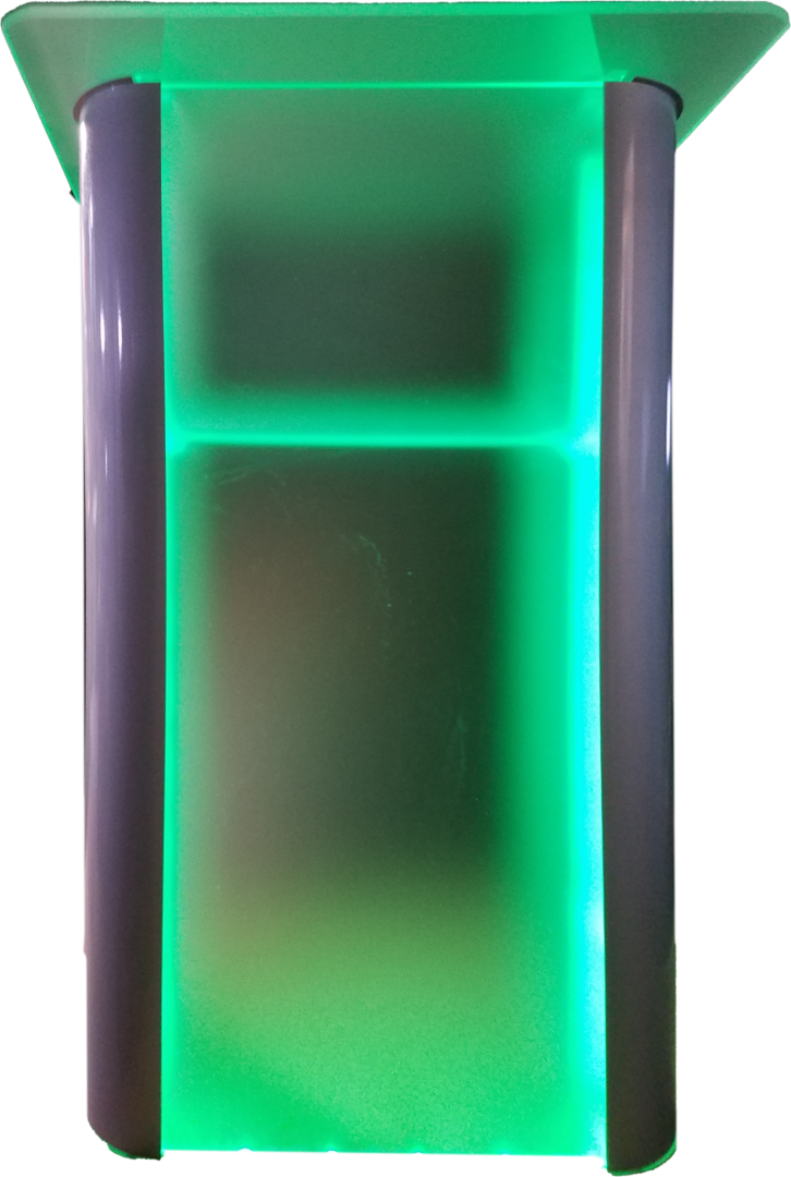 #C18 Frosted Contemporary Acrylic Podium Lighted - Curtis Products Group